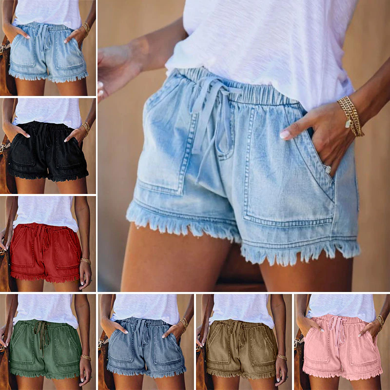 Hoge Taille Denim Shorts voor Vrouwen