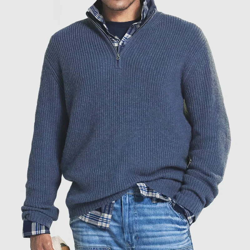 Tom | Business Casual Kasjmier Zip Sweater