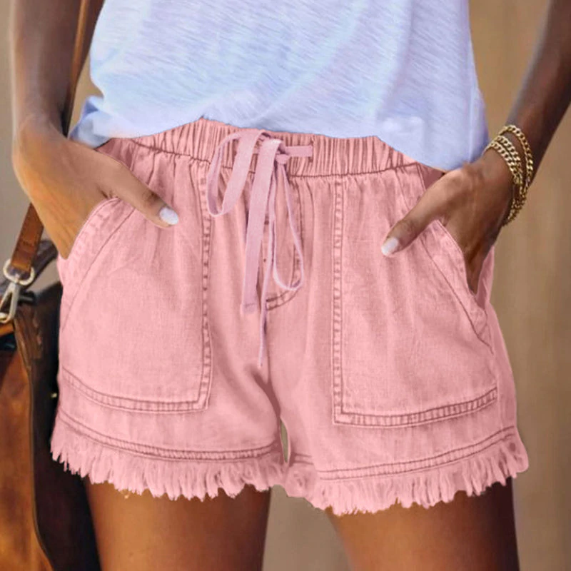 Hoge Taille Denim Shorts voor Vrouwen