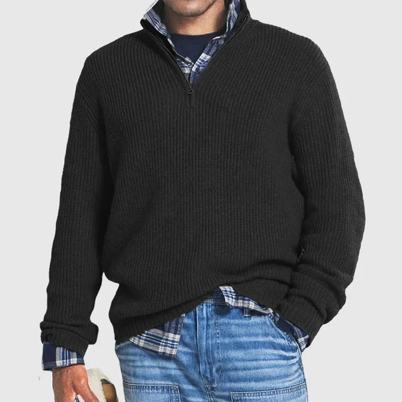 Tom | Business Casual Kasjmier Zip Sweater