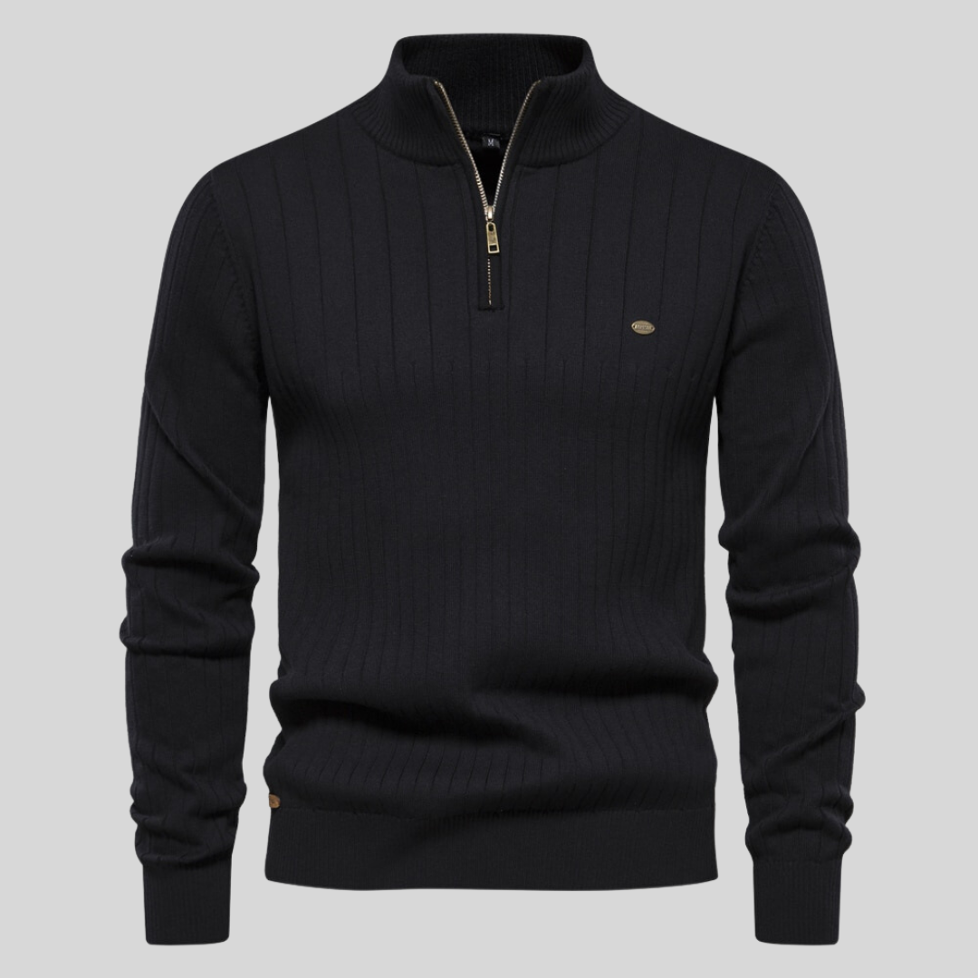 Luxe Gebreide Zip-Up Trui