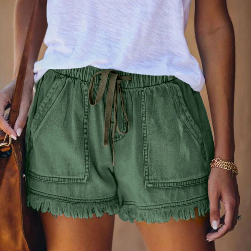 Hoge Taille Denim Shorts voor Vrouwen