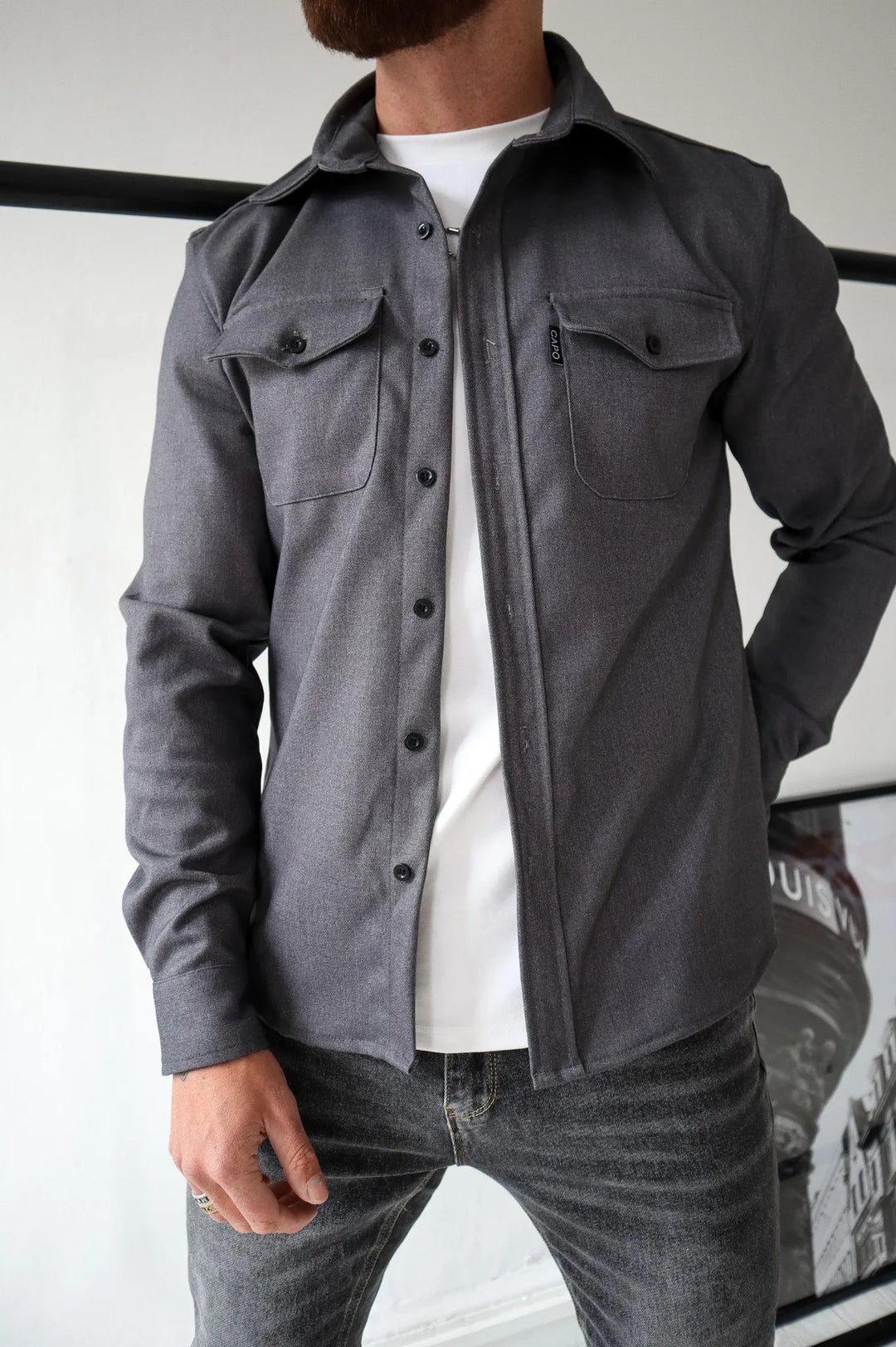 Heren Overshirt Jas – Moderne Elegantie en Tijdloze Stijl