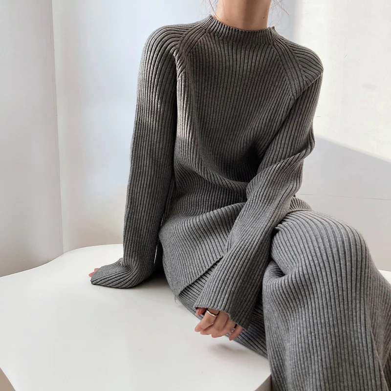 Sanne | Luxueus Gebreide Sweater Set