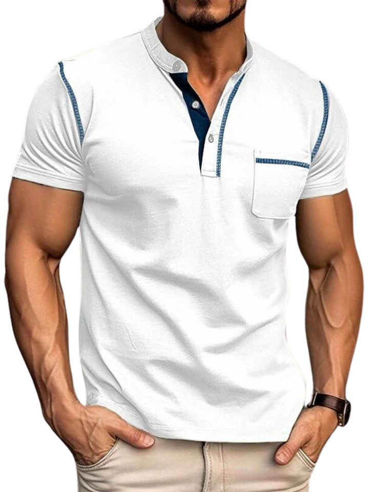 Heren Polo met Henley Kraag – Modern Design en Tijdloos Comfort