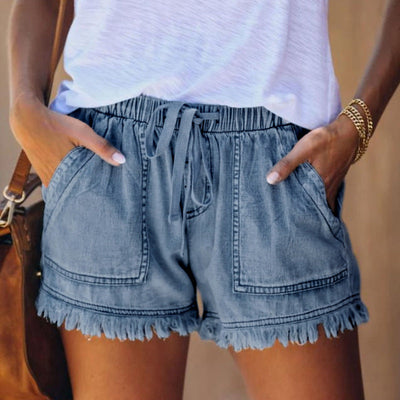 Hoge Taille Denim Shorts voor Vrouwen