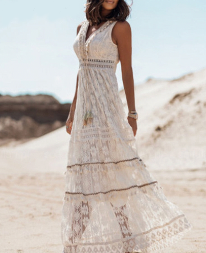 Elegante Bohemian Damesjurk voor de Zomer