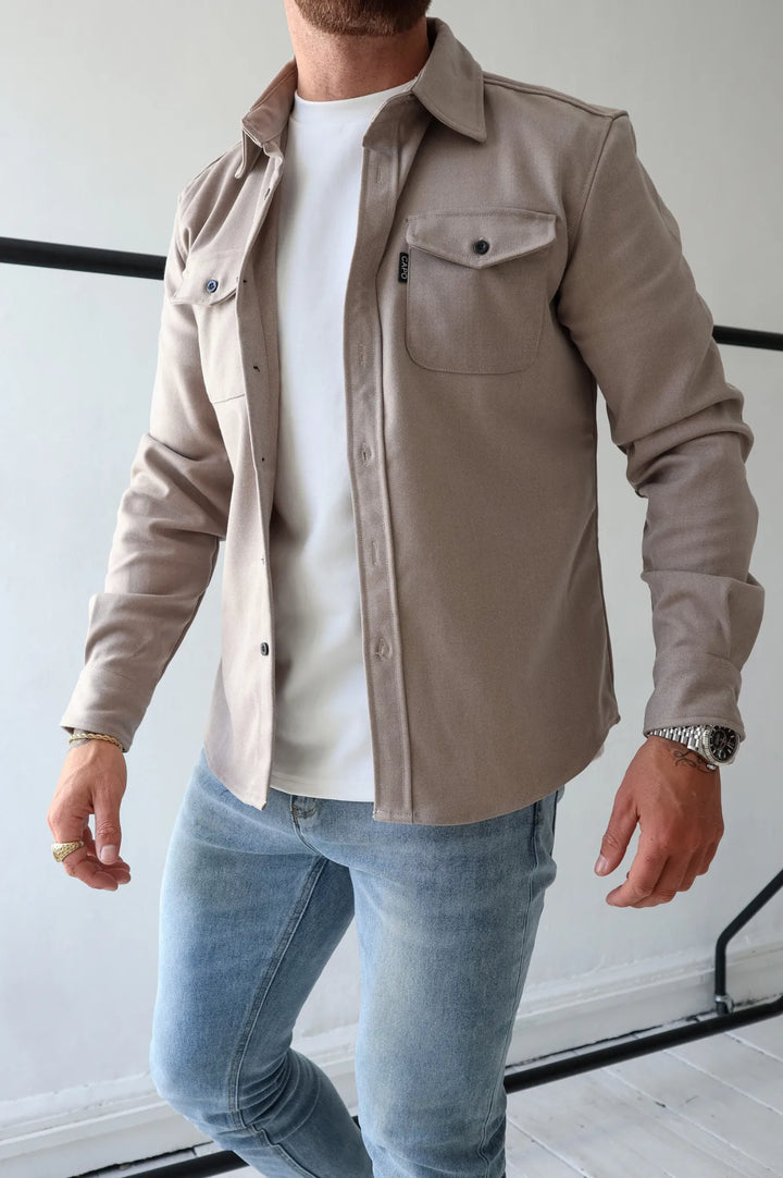 Heren Overshirt Jas – Moderne Elegantie en Tijdloze Stijl