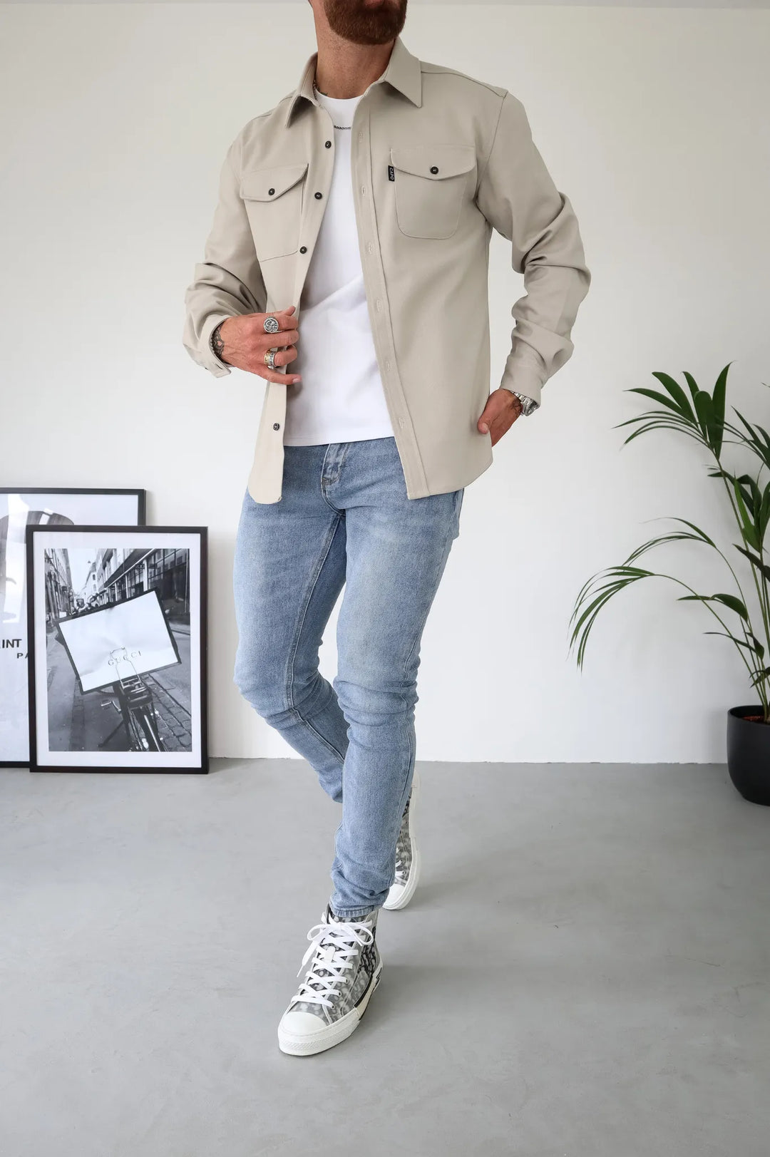 Heren Overshirt Jas – Moderne Elegantie en Tijdloze Stijl