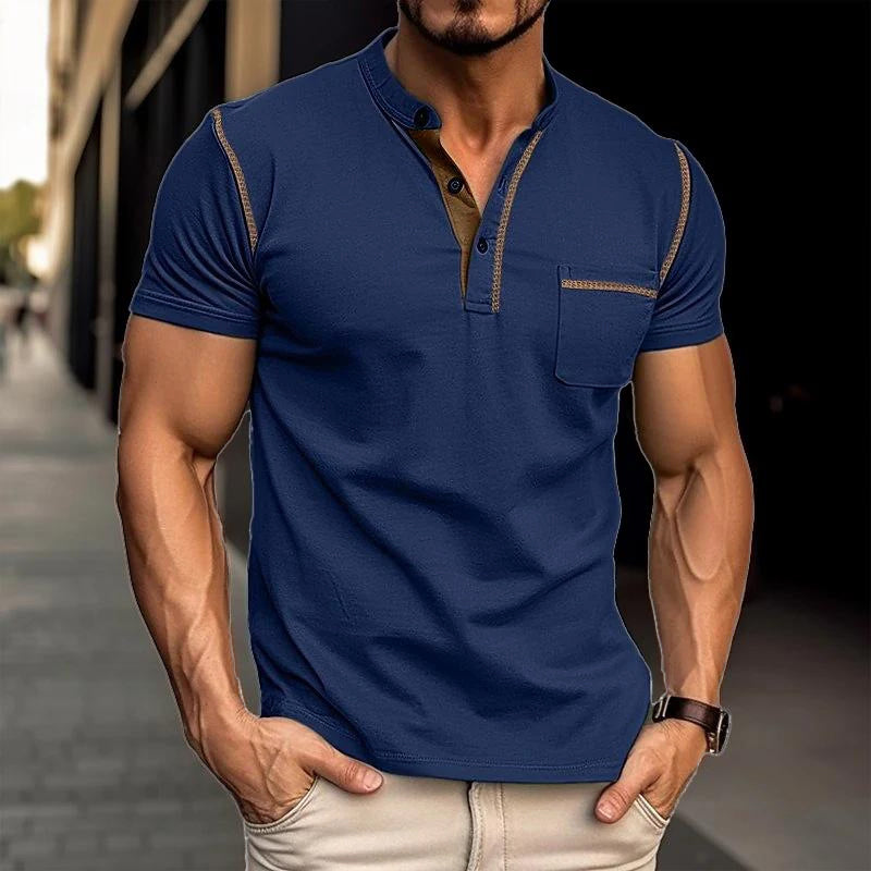 Hardon | Luxe Polo met Henley-kraag