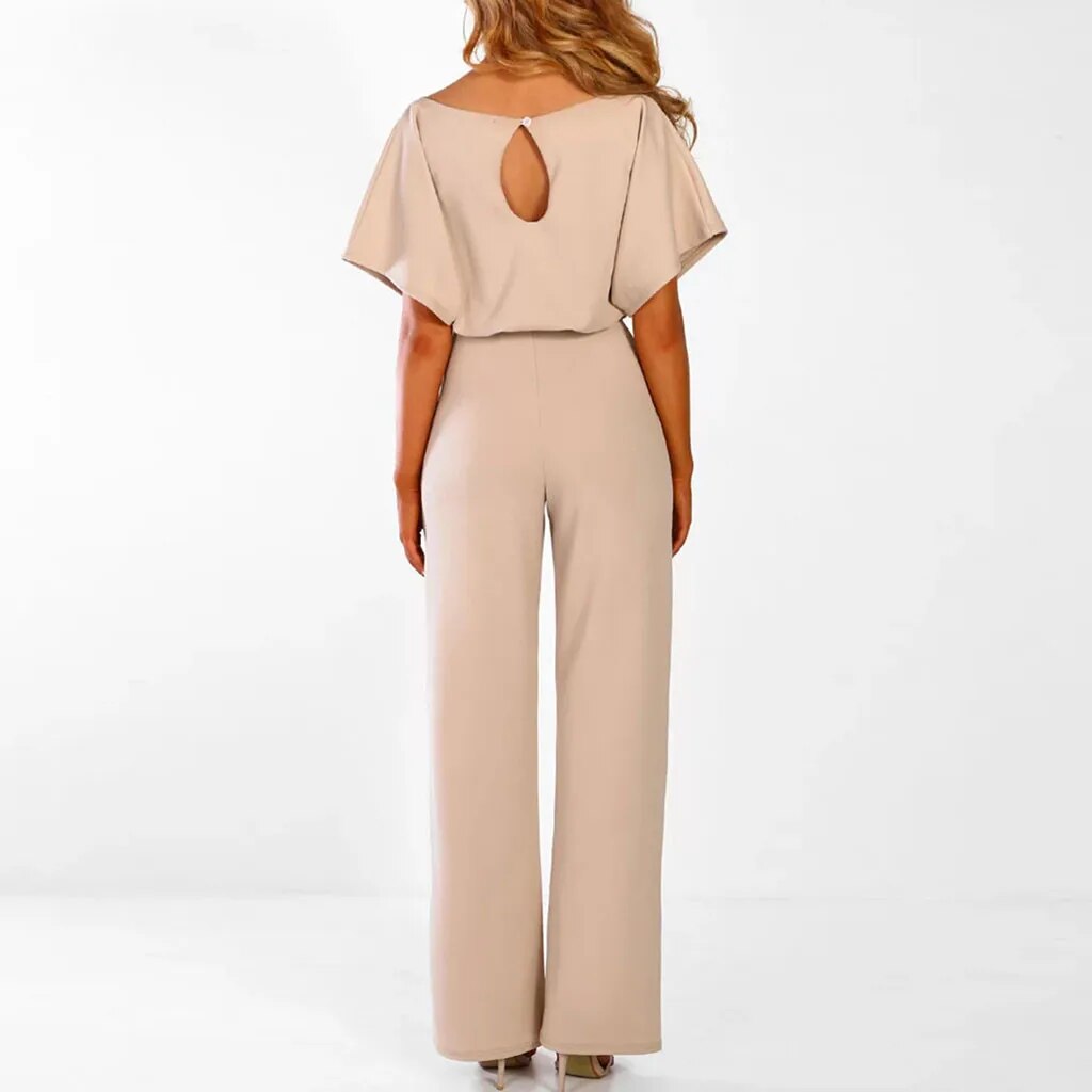 Chique Jumpsuit met Flatterende Tailleband