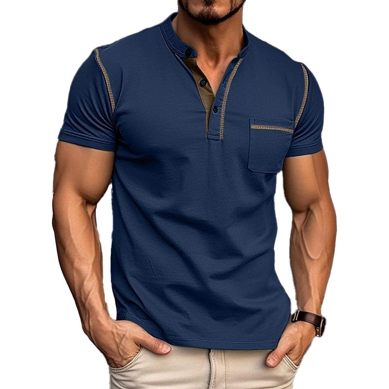 Heren Polo met Henley Kraag – Modern Design en Tijdloos Comfort