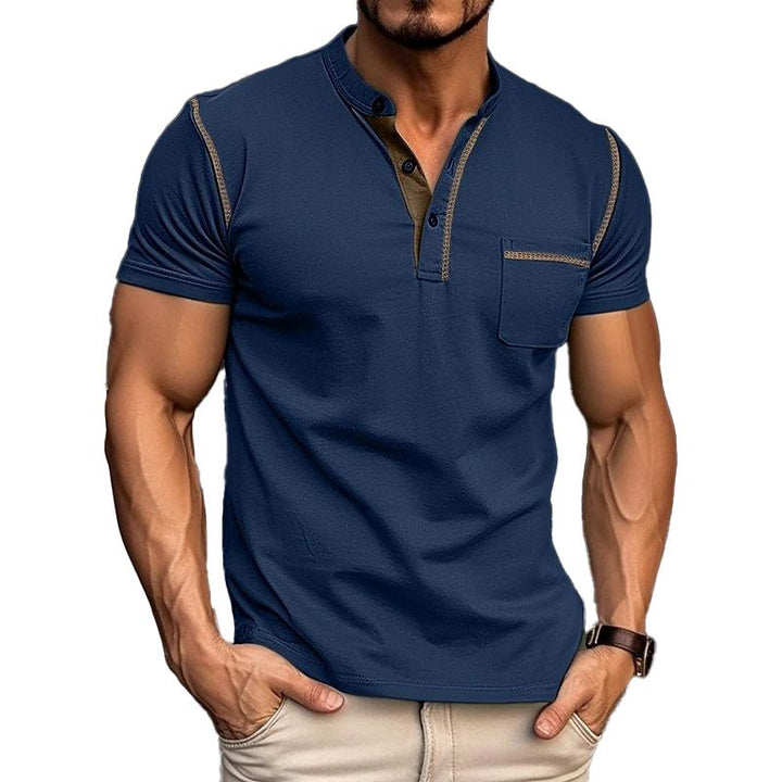 Heren Polo met Henley Kraag – Modern Design en Tijdloos Comfort