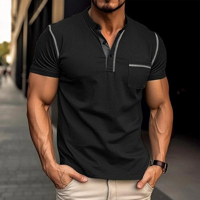 Hardon | Luxe Polo met Henley-kraag