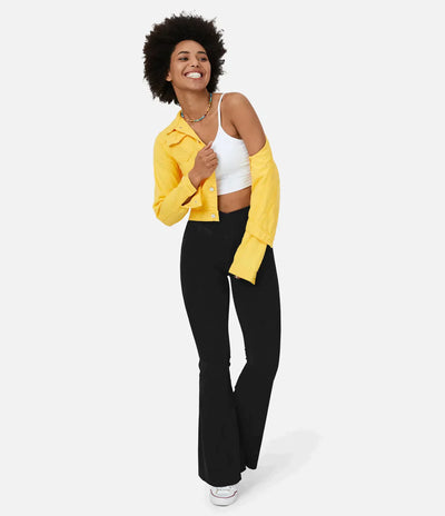 Sophie | RetroFlare High Waisted Crossover Broek