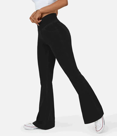 Sophie | RetroFlare High Waisted Crossover Broek